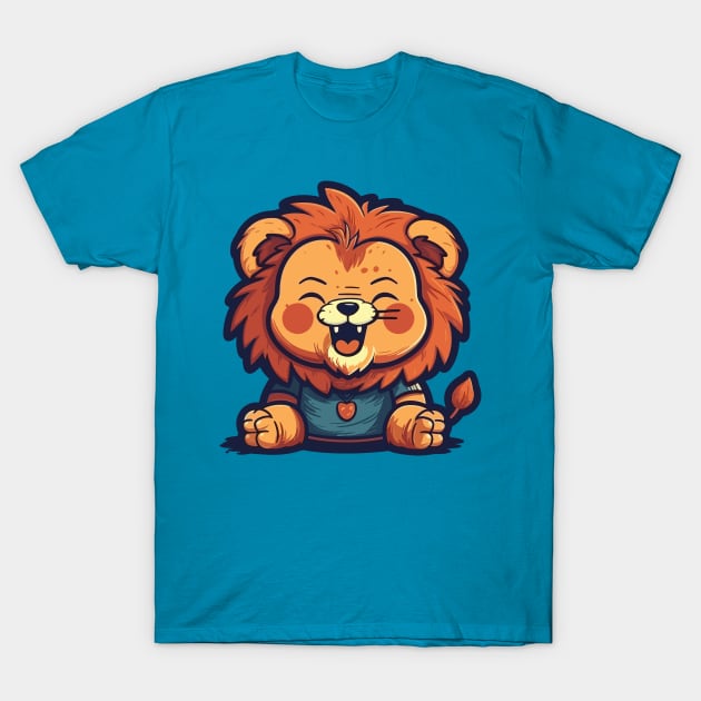 Baby lion laught T-Shirt by JORDYGRAPH